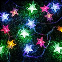 5M 28 LED Pentagram String Fairy Light Multicolor Wedding Party Home Decor 220V