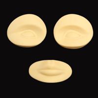 3Pcs 3D Eyebrow Lips Tattoo Practice Skin Eye Tattooing Set - thumbnail