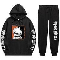 Inspired by My Hero Academia Katsuki Bakugo Hoodie Anime Cartoon Anime Harajuku Graphic Kawaii Pants For Men's Women's Unisex Adults' Hot Stamping 100% Polyester Lightinthebox - thumbnail