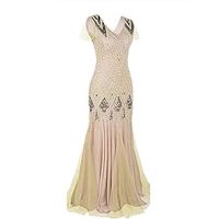 Women's Sequin Dress Prom Dress Party Dress Long Dress Maxi Dress Red Beige Sleeveless Color Block Sequins Spring Fall Winter V Neck Fashion Winter Dress Wedding Guest Birthday 2023 S M L XL XXL 3XL Lightinthebox - thumbnail