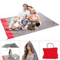 Portable Camping Mat With Pocket Folding Waterproof Outdoor Picnic Beach Mat Baby Play Blanket
