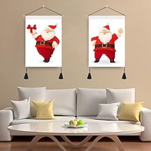 Christmas Tapestry Hanging Painting Cute Santa Claus Nordic Children's Room Bedroom Lightinthebox
