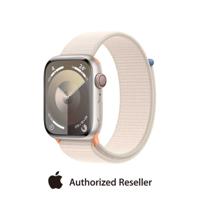 Apple Watch Series 9 GPS + Cellular | 41mm Starlight Aluminum Case | Starlight Sport Band (M/L) | Middle East Version