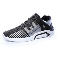 Large Size Knitted Fabric Light Weight Soft Running Sneakers