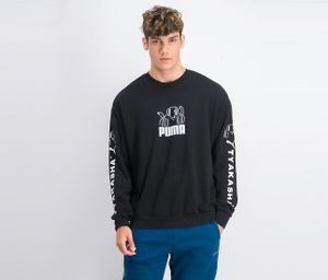 Mens Tyakasha Crew Neck Sweater  Black