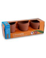 Wax Works Citronella Candle Terracotta Pot Pack of 3 Wax Works Citronella Candle Terracotta Pot Pack of 3