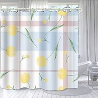 Flower Mix And Match Series Digital Printing Shower Curtain Shower Curtains  Hooks Modern Polyester New Design Lightinthebox - thumbnail