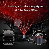 StarFire Car Aroma Diffuser With Projection Star Ceiling Interior Ambient Light Air Purifier Aroma Diffuser Lightinthebox - thumbnail