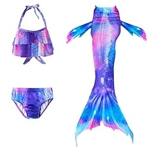 Girl's clothing children's mermaid swimsuit girls bikini children's split swimsuit swimsuit 3~8years old Lightinthebox