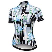 21Grams Women's Short Sleeve Cycling Jersey Summer Spandex Polyester BlackSliver Bike Jersey Top Mountain Bike MTB Road Bike Cycling Quick Dry Moisture Wicking Breathable Sports Clothing Apparel miniinthebox - thumbnail