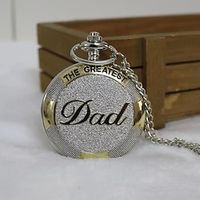 Men's Retro Vintage Pocket Watch with Chain Digital Dial Fashion Casual Silver Pocket Watch Necklace For Father's Day Gift miniinthebox - thumbnail
