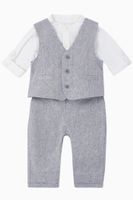 Cotton Chambray Suit Set - thumbnail