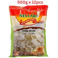 Nellara White Rice Flakes 500g (Pack of 12)