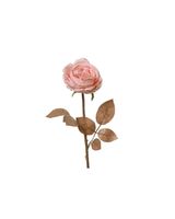Kaemingk Decoris Polyester Rose On Stem Pink
