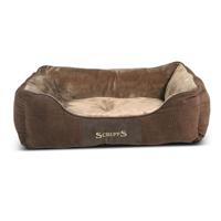 Scruffs Chester Box Dog Bed Chocolate Small