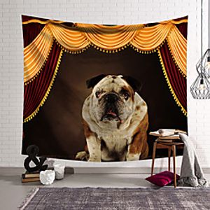 Circus Curtain Wall Tapestry Art Decor Blanket Curtain Hanging Home Bedroom Living Room Decoration Dog miniinthebox