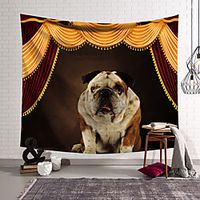 Circus Curtain Wall Tapestry Art Decor Blanket Curtain Hanging Home Bedroom Living Room Decoration Dog miniinthebox - thumbnail