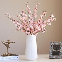 Autumn Dancing Orchid Simulation Flower High Quality Fake Flower Living Room Flower Arrangement 1 Piece miniinthebox - thumbnail