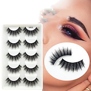 6D8D 5 Pairs False Eyelashes M600 Series False Eyelashes Thick Eyelashes HandMade Lashes Cruelty False Eyelashes Lightinthebox