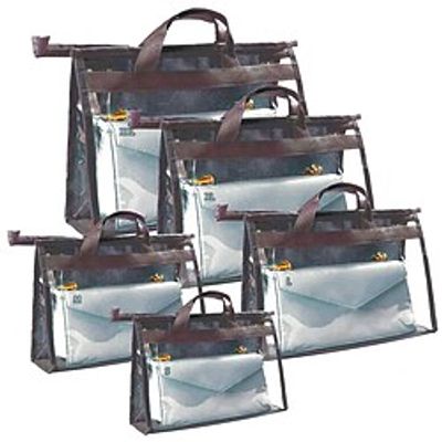 5 Sizes Clear Handbag Storage Organizer with Cozy Handle and Smooth Zipper Anti-dust Handbag Dust Cover Bag Space-Saving Purse Storage Bag Organizer for Closet Coffee Lightinthebox