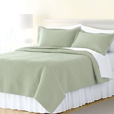 Classic Bohemian Bean Green Bed Sheet Tatami Pure Cotton Bed Cover Three Piece Quilted Set Weighted Blanket Duvet Cover Quilt Bedspread Lightinthebox