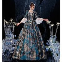 Gothic Victorian Vintage Inspired Medieval Dress Party Costume Prom Dress Princess Shakespeare Women's Cosplay Costume Ball Gown Christmas Party Evening Party Masquerade Dress miniinthebox - thumbnail