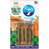 Nylabone Healthy Edible Puppy Sweet Potato &Turkey 4Ct Bl