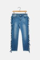 Kids Girls Distressed Pants  Blue - thumbnail