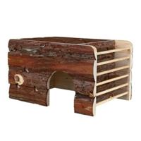 Trixie Natural Living Ila House With Hay Rack For Small Pets - Brown 40X25X29cm