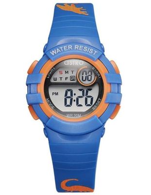 Astro Kids Watch, Digital Display and Polyurethane Strap, Dark Blue Print - A23917-PPNN