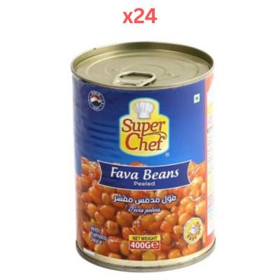 Super Chef Foul Medames Peeled In Sauce 400Gm (Pack Of 24)