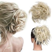 Messy Bun Hair Piece Fluffy Tousled Hair Bun Extension Synthetic Scrunchy Updo Hairpieces Scrunchies Wavy Up Do Donut Stretchy Elastic Wrap On Chignons For Women 45g #613C Lightinthebox - thumbnail