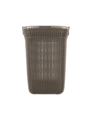 Curver 57 Liter Knit Long Laundry Basket Brown Curver 57 Liter Knit Long Laundry Basket Brown