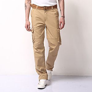 Men's Hunting Pants Wearproof Back Pocket Wear Resistance Spring Summer Solid Colored Cotton Pants  Trousers for Hiking Outdoor Exercise Black Yellow Army Green S M L XL XXL Lightinthebox
