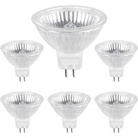 MR16 Halogen Bulb 12V 50W 600lm Warm White 3000K GU5.3 Halogen Lamp for Track Lighting Recessed Lighting 6PCS Lightinthebox