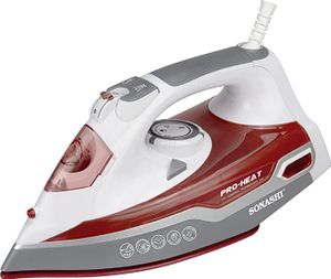 Sonashi Steam Iron With Ceramic Soleplate-Red-SI-5067N