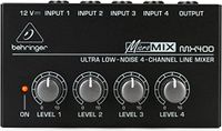 Behringer Mx400 Micromix Low Noise 4 Channel Mono Line Mixer, B000KGYAYQ