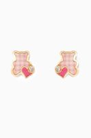 Bear Diamond Stud Earrings - thumbnail