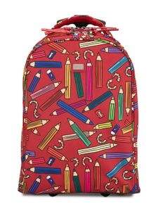 Dolce & Gabbana Kids TEEN pencil print suitcase - Red