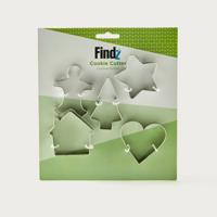 Findz 5-Piece Cookie Cutter Set