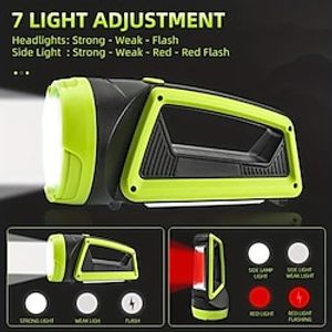 Emergency Light LED Strong Light Long-Range Portable Outdoor Camping Tent Or Hiking Fishing Lightinthebox