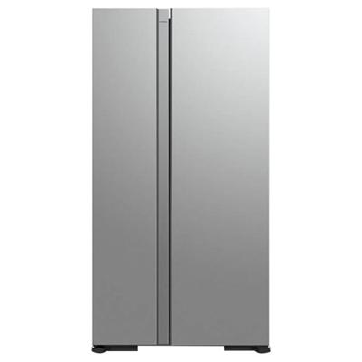 Hitachi 700L Side by Side Refrigerator Elegant Glass Finish, Dual Fan Cooling, Quick Freezing, Touch Screen Control, Silver - RS700PUK04GS