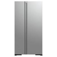 Hitachi 700L Side by Side Refrigerator Elegant Glass Finish, Dual Fan Cooling, Quick Freezing, Touch Screen Control, Silver - RS700PUK04GS
