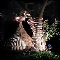 Candy Colored Tube Light 5M50LED 10M90LED Christmas Tree String Light Solar Outdoor Courtyard Ground Mounted Light Holiday Party Decorative Light Lightinthebox - thumbnail