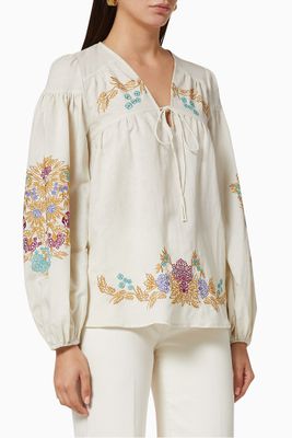 Aurelia Linen Blouse Aurelia Linen Blouse