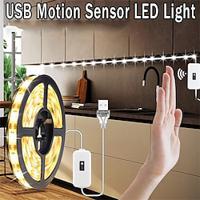 USB Led Light Strip with Sensor DC 5V Motion Sensor with Hand LED Strip Tape USB LED Strip Lamp for Bedroom Home Kitchen Wardrobe Decor Lightinthebox