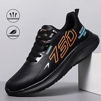 Men's Women Sneakers Snow Boots Fleece lined Walking Vintage Casual Outdoor Daily Leather Warm Height Increasing Comfortable Lace-up Black orange White Fall Winter Lightinthebox