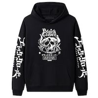 Inspired by Black Clover Asta Hoodie Cartoon Manga Anime Front Pocket Graphic Hoodie For Men's Women's Unisex Adults' Hot Stamping 100% Polyester Lightinthebox - thumbnail