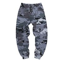 Camo  Camouflage Casual Men's 3D Print Sweatpants Joggers Pants Trousers Outdoor Street Casual Daily Polyester Blue Brown Green S M L Mid Waist Elasticity Pants Lightinthebox - thumbnail