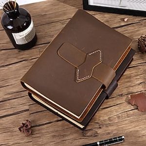 Sketchbook Notebook Plain A5 5.8×8.3 Inch Retro Leather Hardcover Mini 96 Pages Notebook for School Lightinthebox